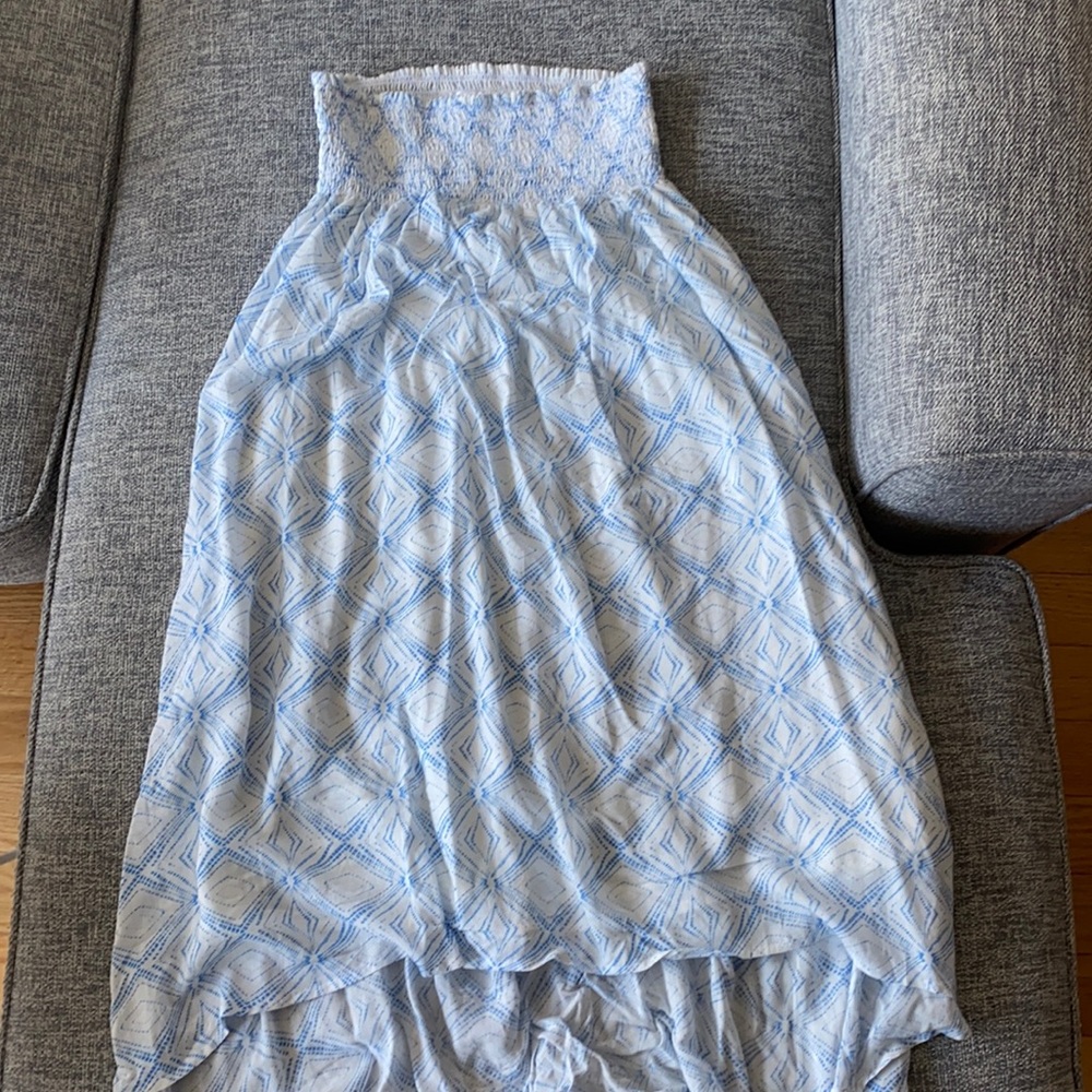 Club Monaco Strapless Maxi Dress, Blue, Size XS